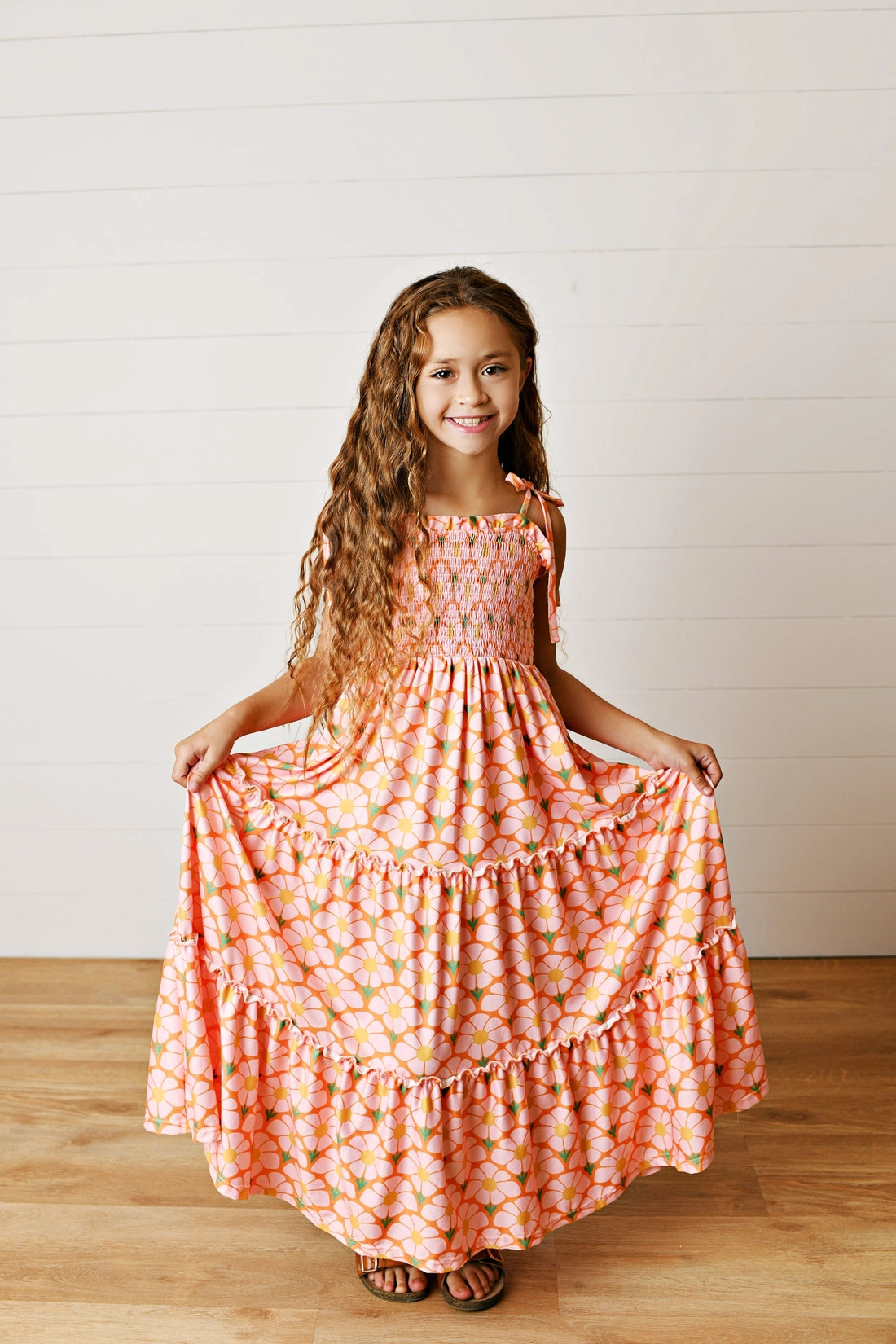 Apricot Maxi Dress