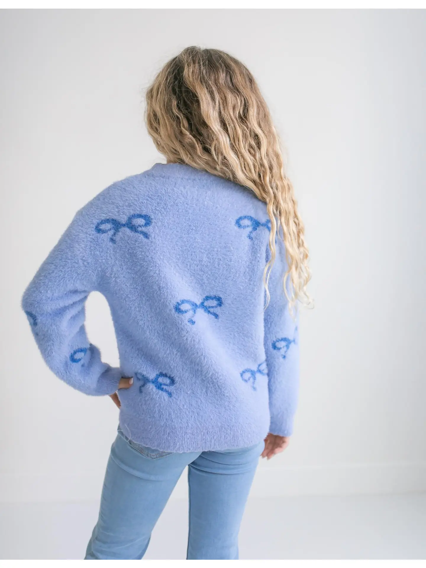 Harper Blue Blow Sweater
