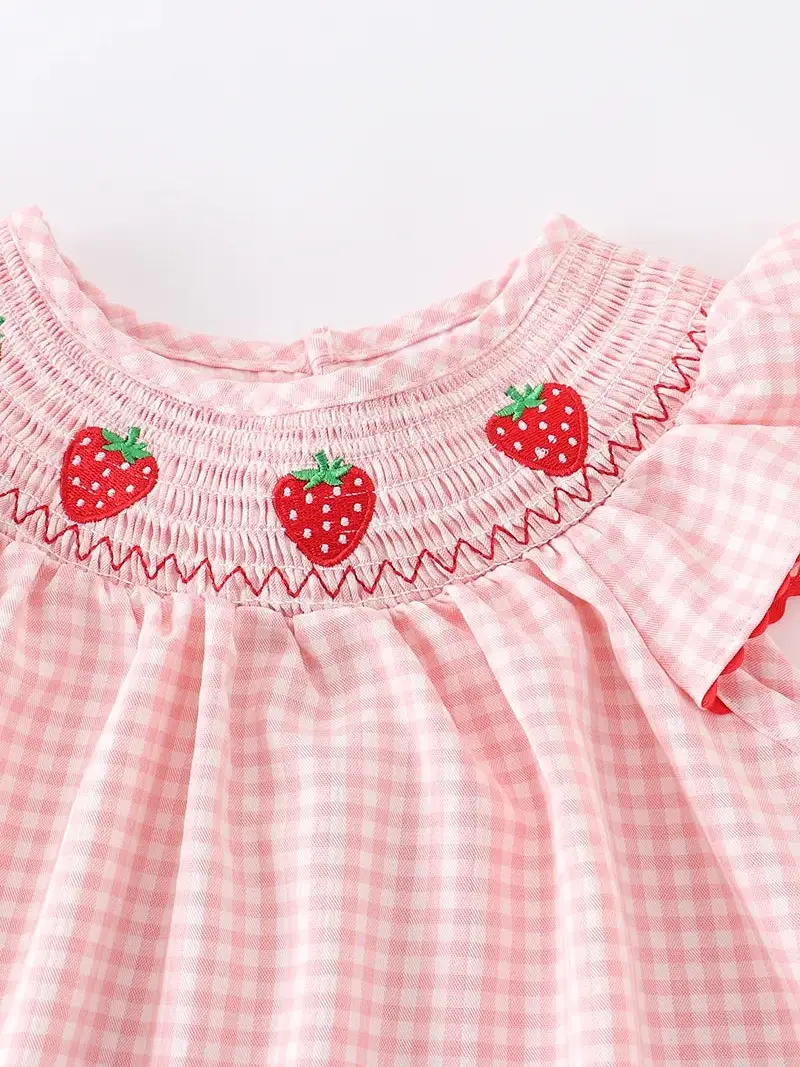 Strawberry Smocked Dress