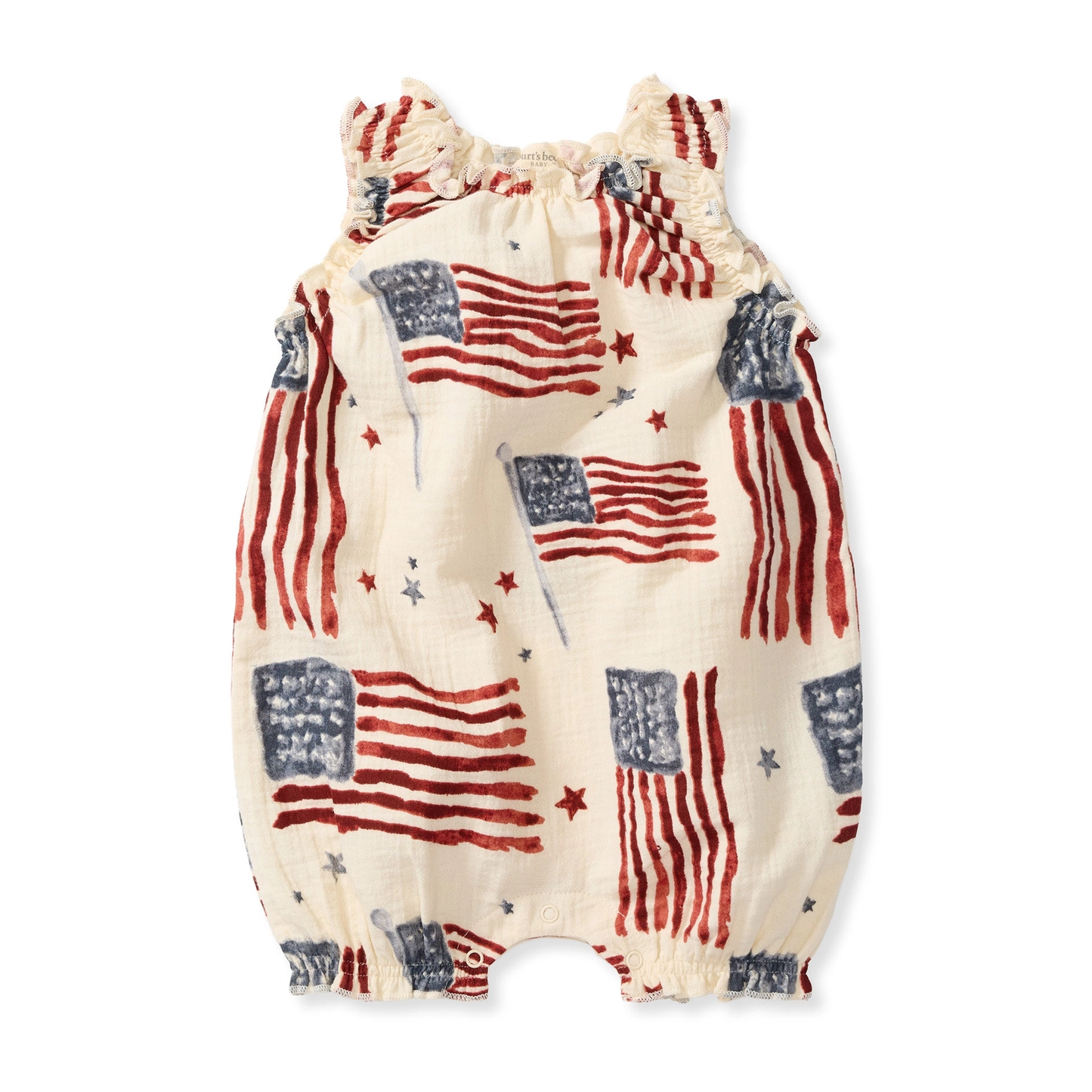 American Flag Baby Romper