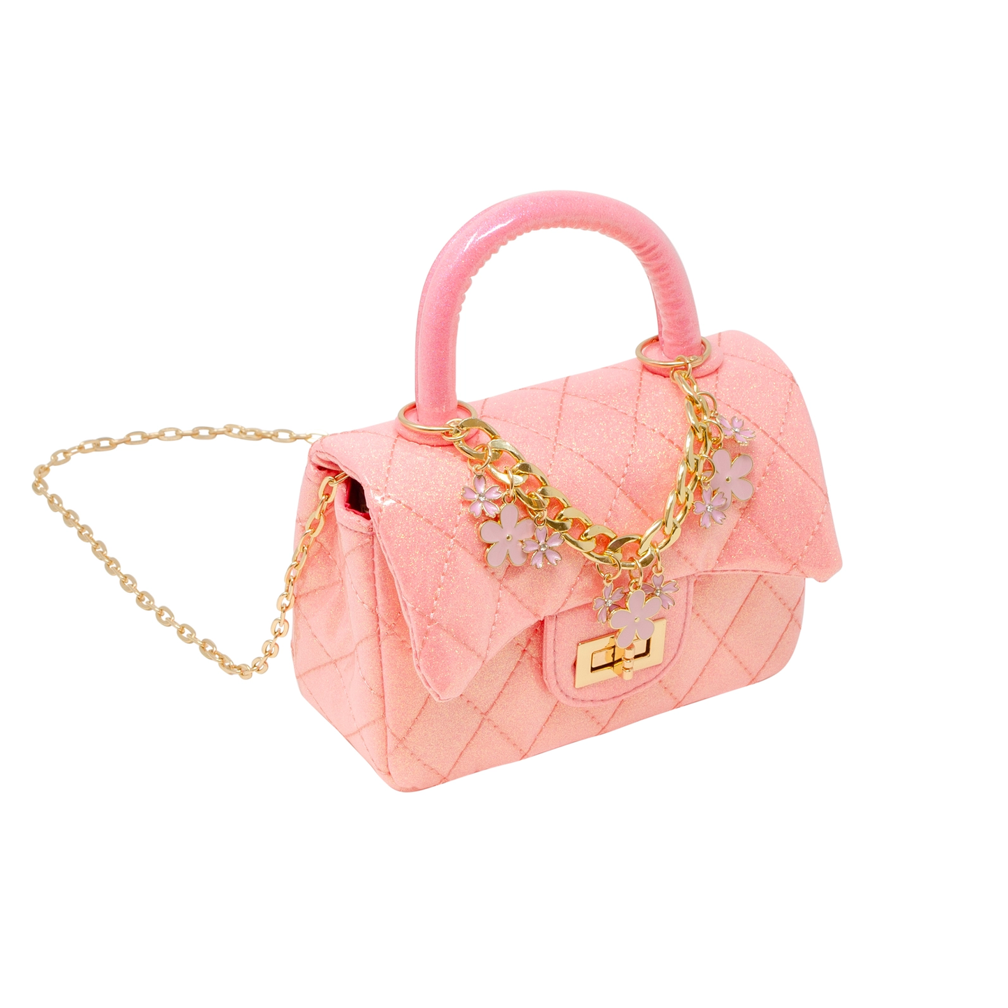 Classic Sparkle Handbag- Pink
