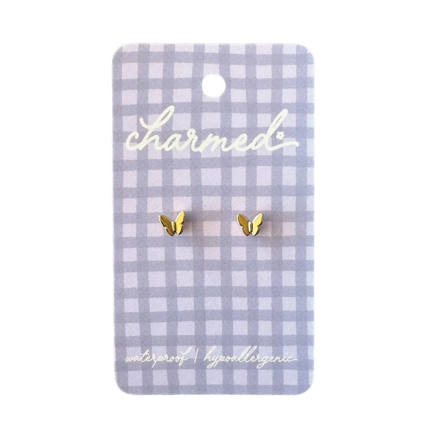 Gold Butterfly Earrings