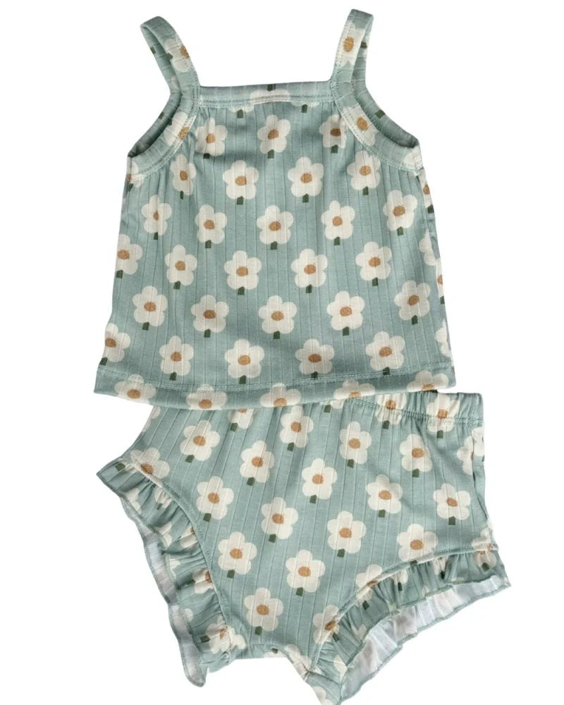 Bloomer Set- Blue Daisy