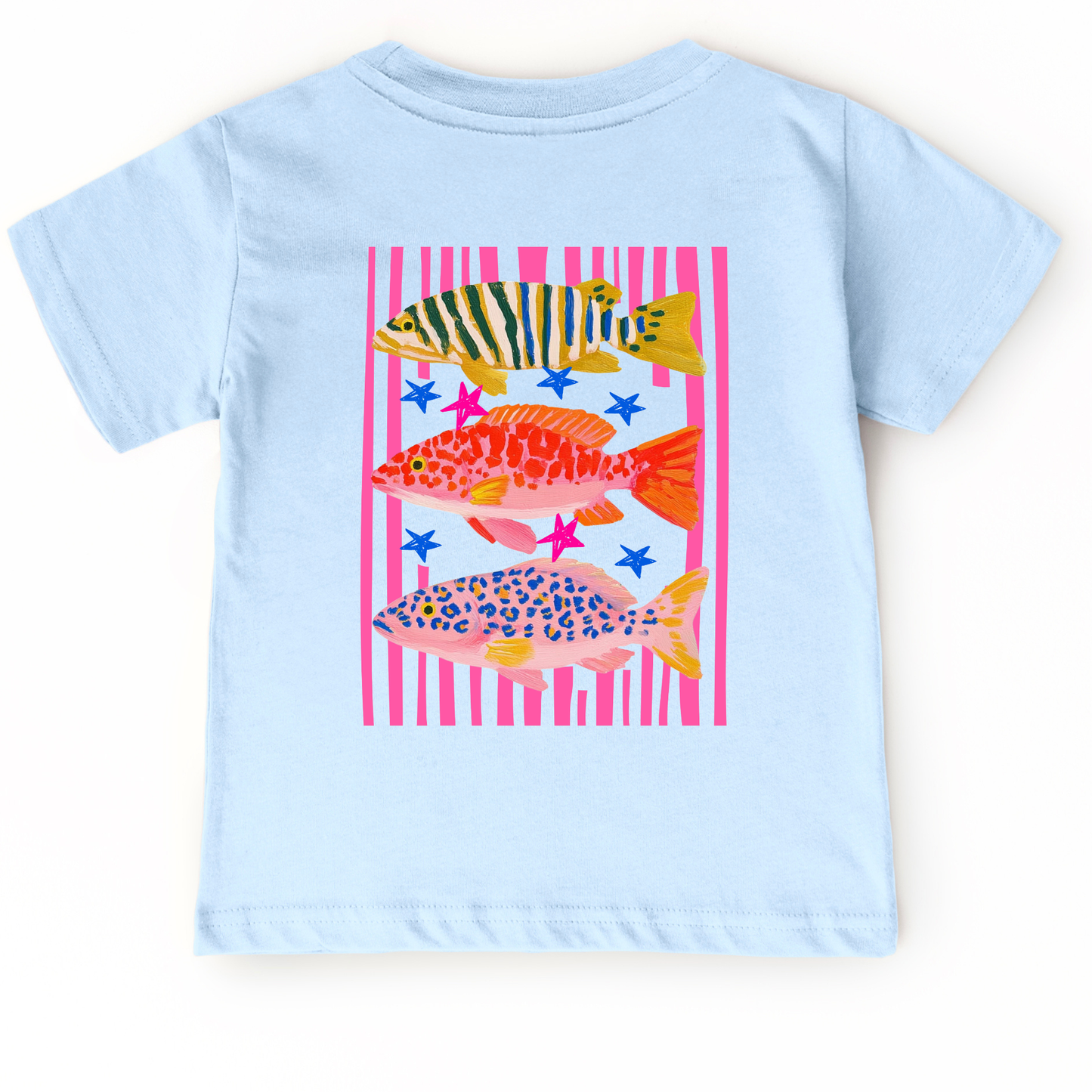 Light Blue Fish Tee