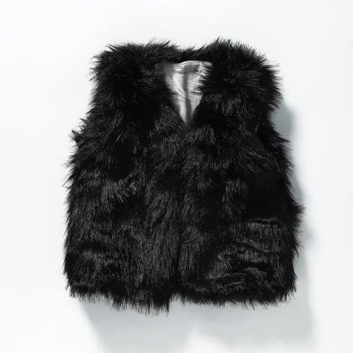 Black Girl's Winter Vest