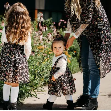 Floral Suspender Skirt