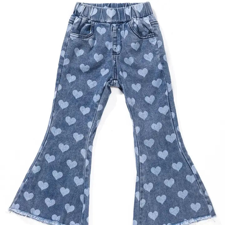 Heart Print Valentine's Day Jeans