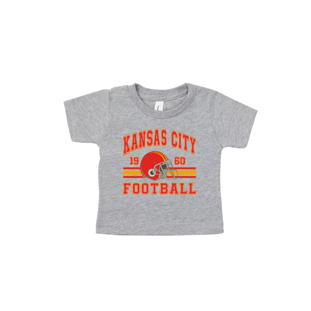 KC Football Athletic Gray Tee