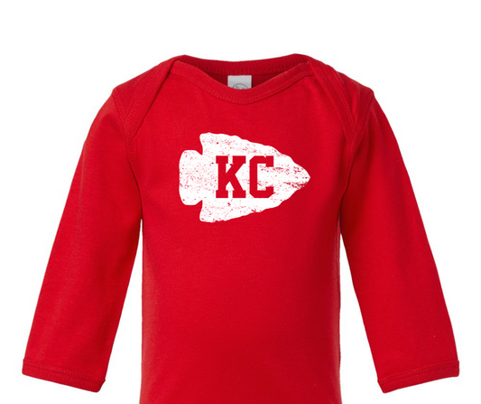 KC Arrow-Red Onesie