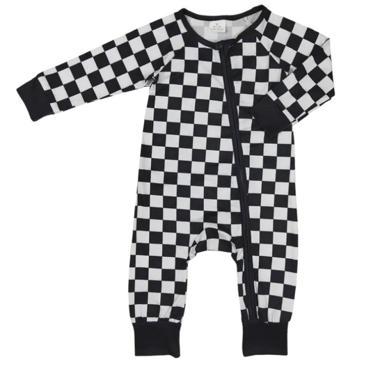 Black Checkered Zippie