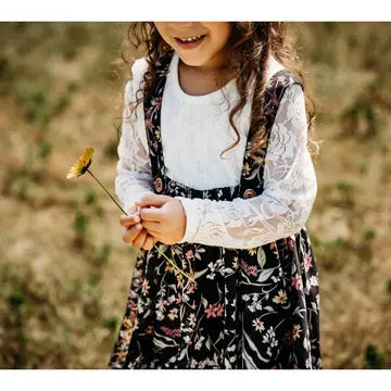 Floral Suspender Skirt