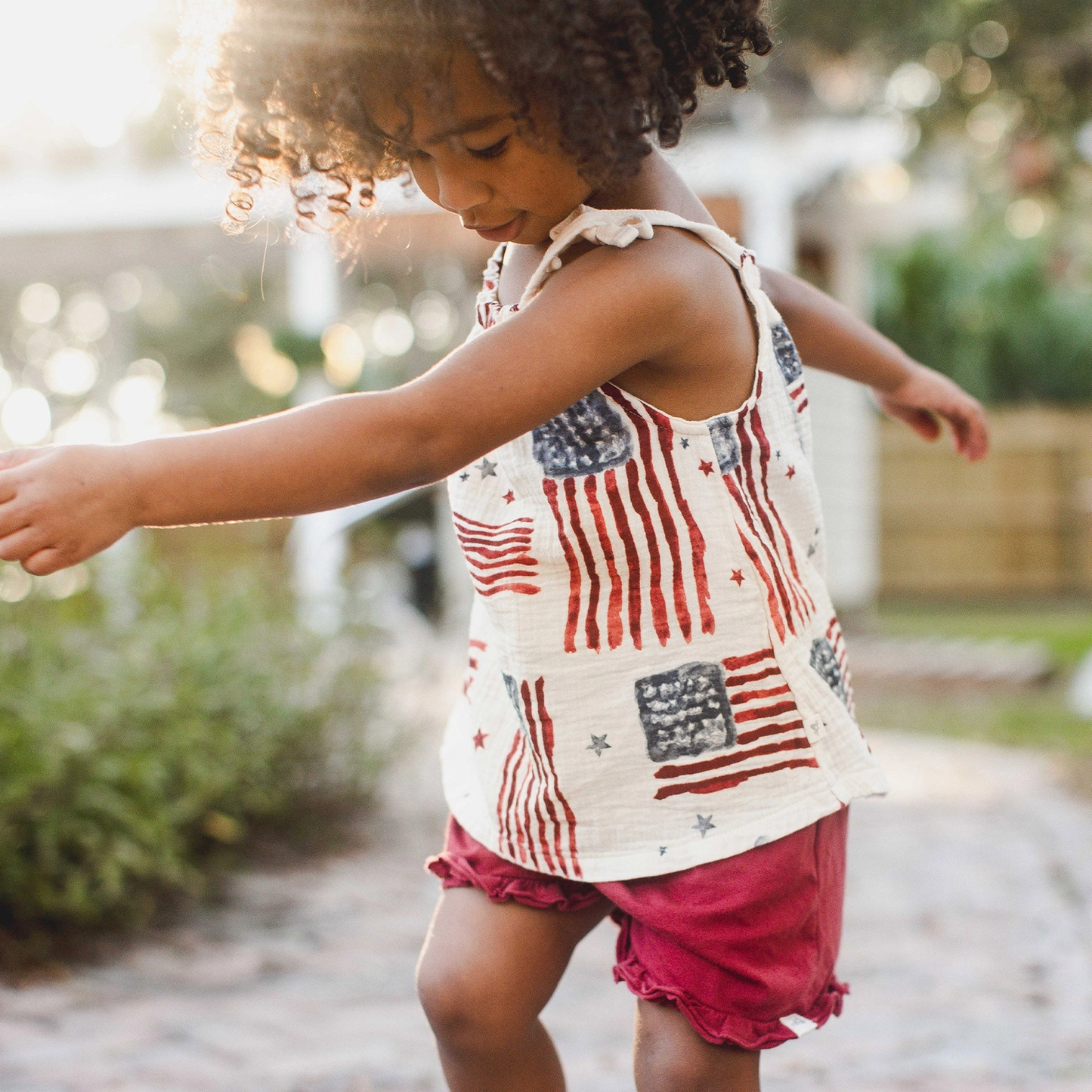 American Flag Set- Tank and Shorts