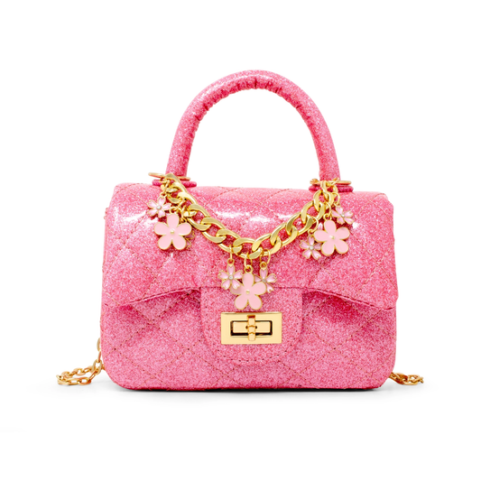 Classic Sparkle Handbag- Pink
