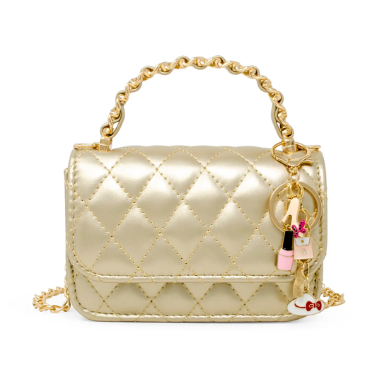 Link Chain Top Handbag- Gold