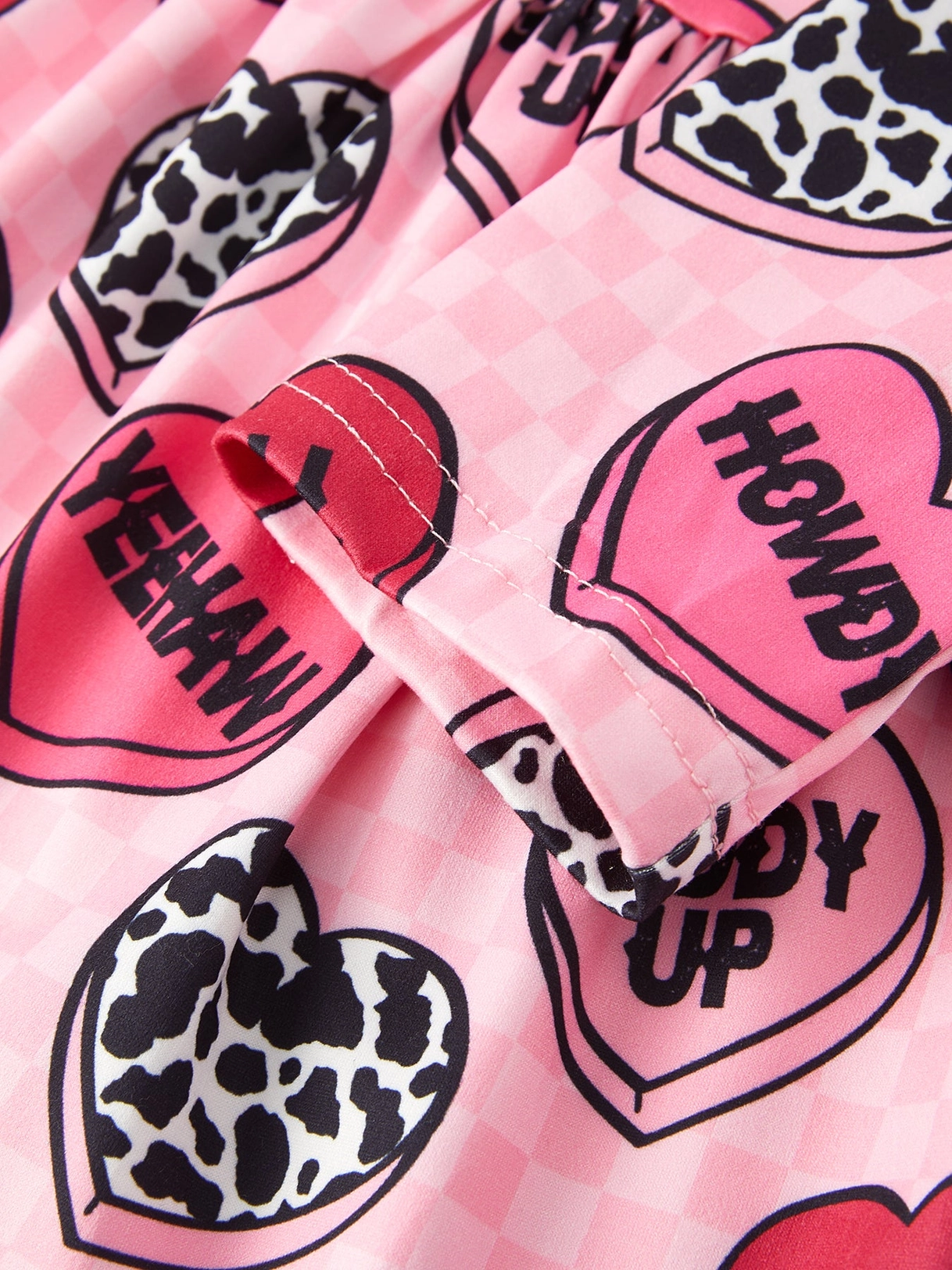 Valentine's Day Cow Print Hearts Dress