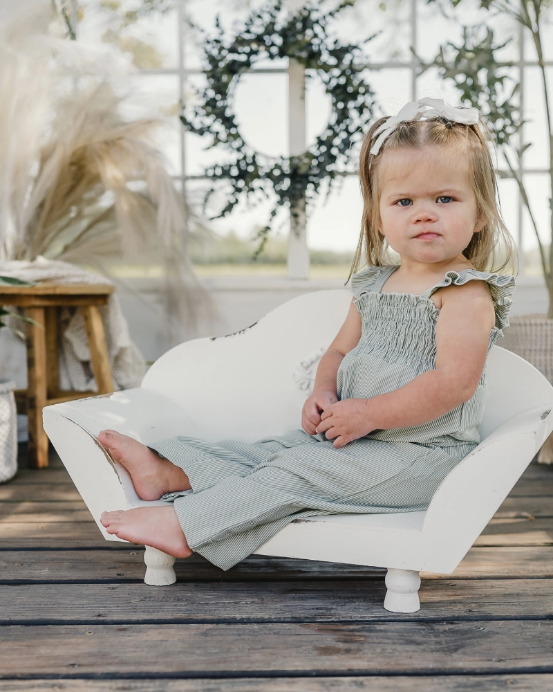Sage Pinstripe Jumpsuit