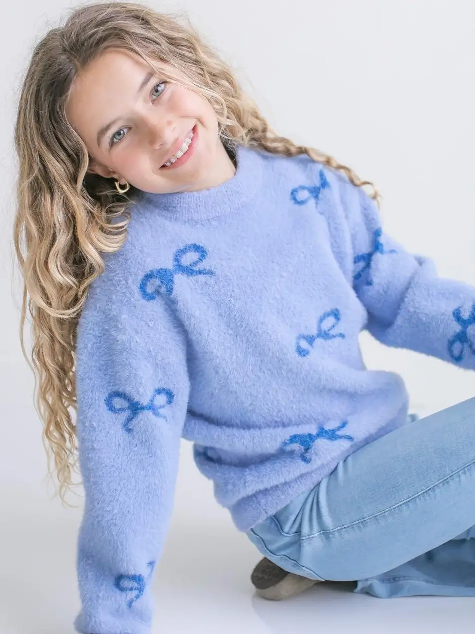 Harper Blue Blow Sweater