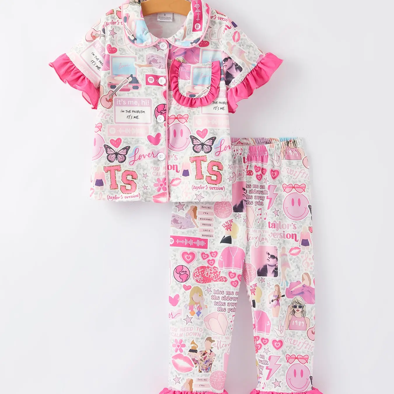 TS Pink Girls Pajamas