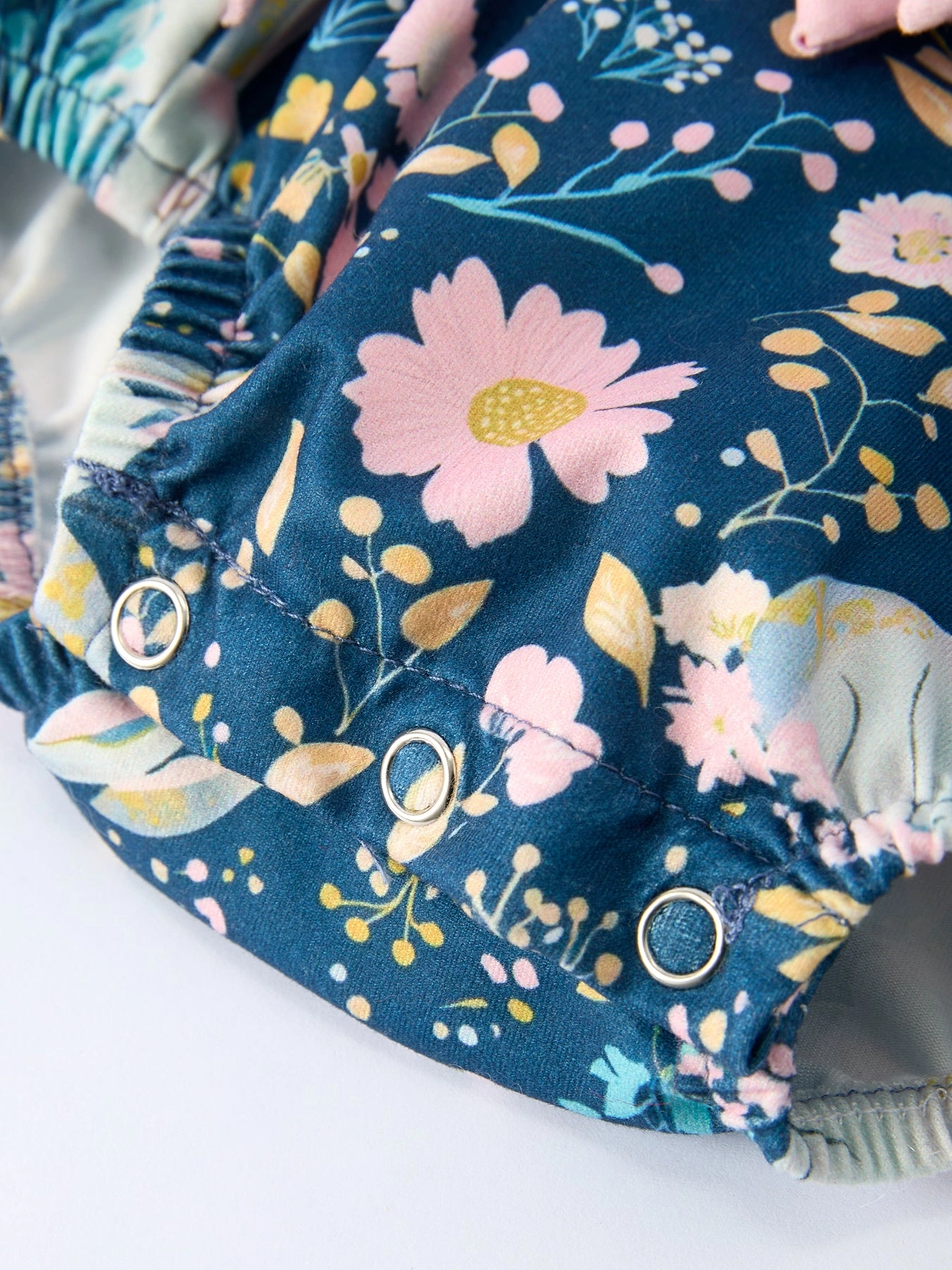 Blue Easter Bunny Baby Romper