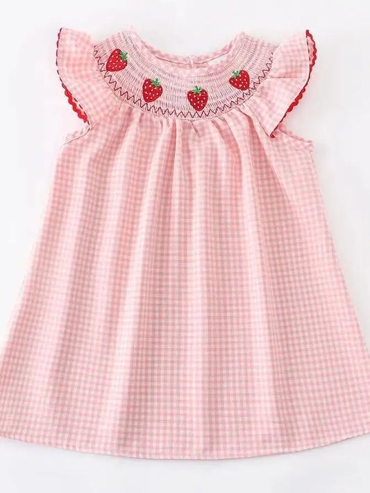 Strawberry Smocked Dress