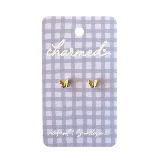 Gold Butterfly Earrings