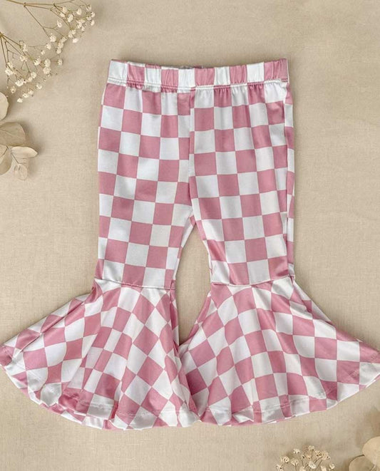 Bell Bottoms- Pink Check
