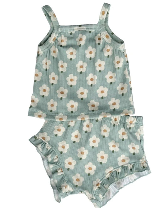 Bloomer Set- Blue Daisy